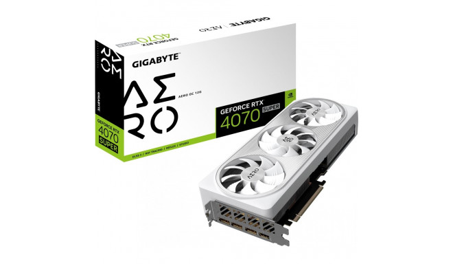 "RTX 4070 Super 12GB Gigabyte Aero OC GDDR6X 3Fan"