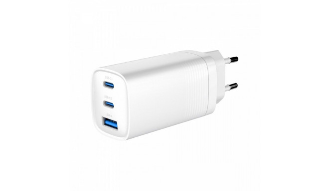 Power Delivery Charger 1xA 2xC GaN 65W White