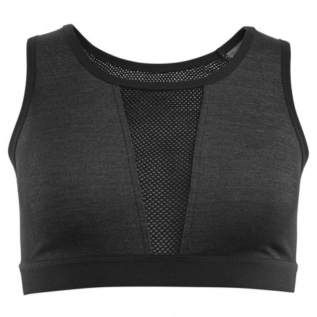 Wo FlexWool Sport top Jet Black rinnahoidja - S