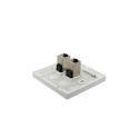 PremiumCord CAT 6 KeyStone 2x RJ45 modular coupler, STP shielded