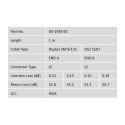 DIGITUS Fiber Optic Patch Cord, LC to LC Singlemode 09/125 µ, Duplex Length 2m