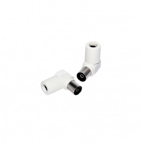 PremiumCord TV antenna connector IEC angled-F, 75 Ohm