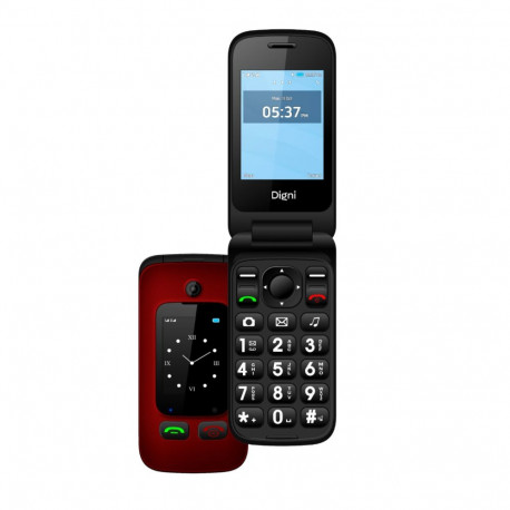 eSTAR Digni Flip Clamshell Phone 2.4''+ 1.77" Red