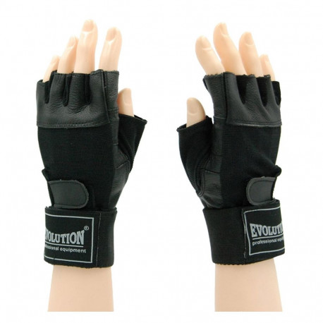 Rękawice fitness Evolution Standard czarne FR-11 M