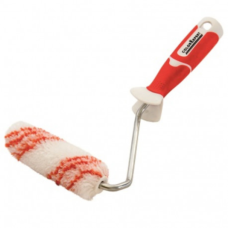 Värvirull 3K käepidemega. 10cm Ø17mm, 12mm, polüamiid, punased triibud