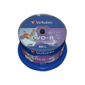 VERBATIM inkjet printable DVD+R 120 min. 4.7GB 16x 50-pack spindle DataLife Plus white photo fullsiz