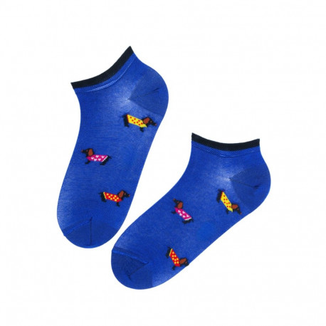 SOKISAHTEL DOXIE sinised madalad taksikoertega sokid 446