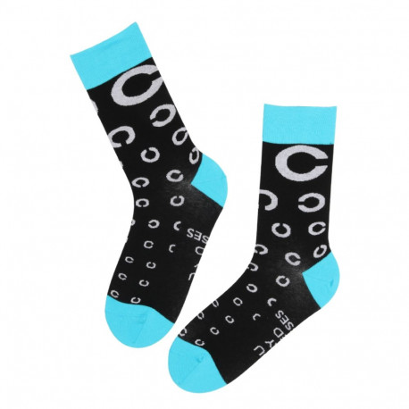 SOKISAHTEL EYES musta värvi puuvillased silmaarsti sokid 444, 446