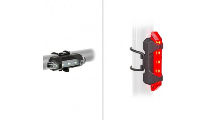 Author A-Stake Ar Mini USB lādējamu velo lukturu komplekts