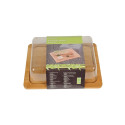 Bamboo cheese board with lid