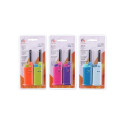 Gas lighter for barbecue / kitchen 14 cm 2 pcs. (orange / green)