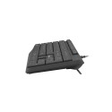 KEYBOARD NATEC NAUTILUS US LAYOUT BLACK SLIM