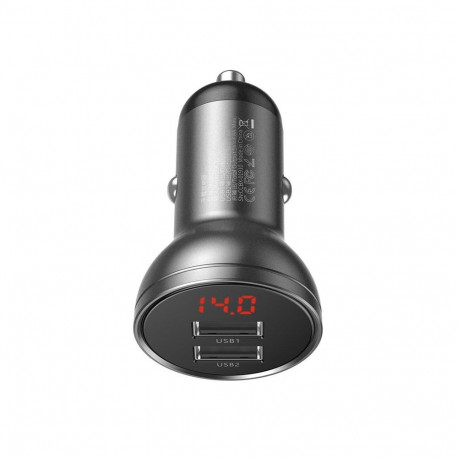 AURO LAADIJA 4.8A 2XUSB LED 24W