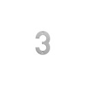 HOUSE NUMBER STAINLESS STEEL SS-3 145MM