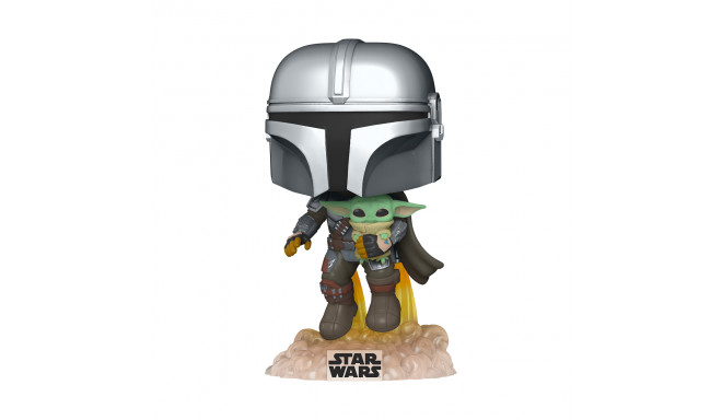 FUNKO POP! Vinyl Figure: Star Wars: The Mandalorian Flying w/Jet