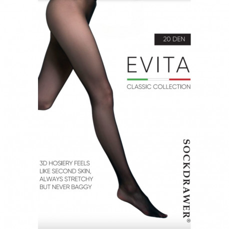SOKISAHTEL EVITA 3D musta värvi sukkpüksid