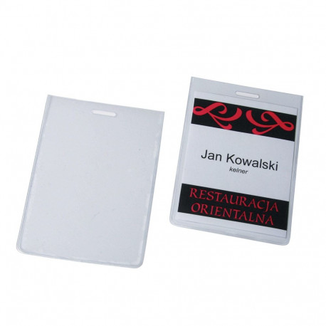 PVC tasku 75x105mm vertikaalne