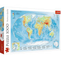 Puzzles 1000 elements Physical world map