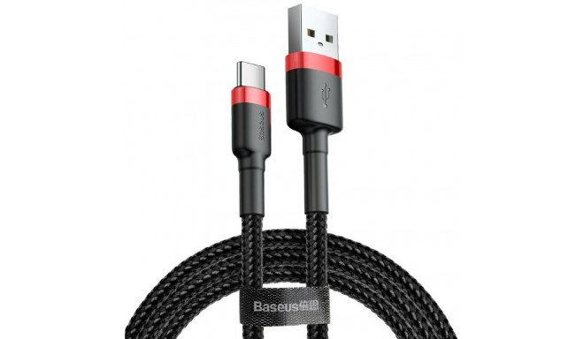 USB A to USB C Cable Baseus Cafule Black 2 m