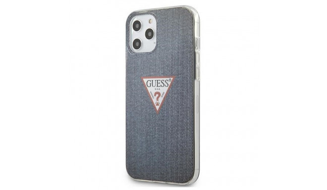 GUESS case for IPHONE 12 Pro Max GUHCP12LPCUJULDB (Jeans Collection) navy blue