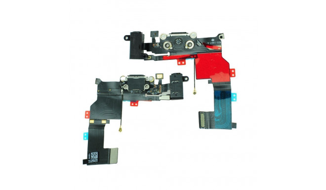 Charging Connector Flex Cable for iPhone 5S black