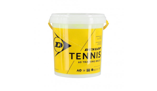 Tennis balls DUNLOP TRAINING pressure-less 60-bucket