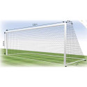 Football net TREMBLAY FF1113MS 7,5x2,5m, 3mm, depth 0,8x2m, 2pcs