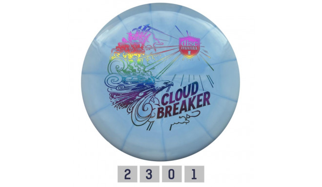 Discgolf DISCMANIA Putter LUX VAPOR Cloud Breaker April Jewels Blue/White 2/3/0/1