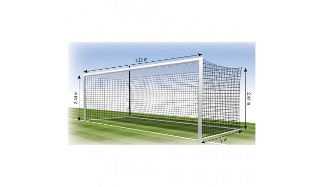 Football net TREMBLAY FF1113E 7,32x2,44m, 3mm, depth 2m, 2pcs