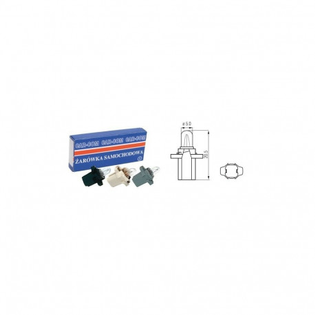 Car bulb 24V 1.2W B8.3D A6063V grey