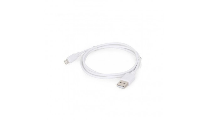 Gembird CABLE LIGHTNING TO USB2 2M/WHT CC-USB2-AMLM-2M-W