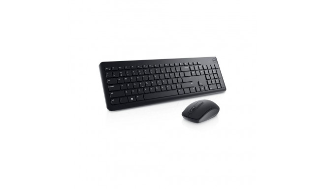 Dell Keyboard and Mouse KM3322W Keyboard and Mouse Set, Wireless, Batteries included, LT, Black