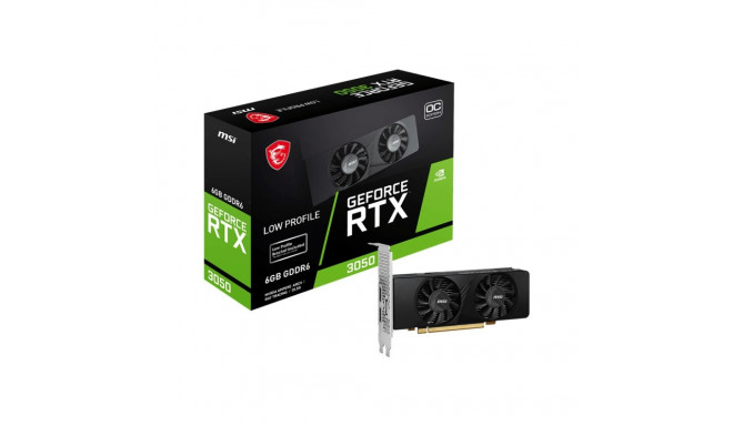 MSI GEFORCE RTX 3050 LP 6G OC graafikakaart NVIDIA 6 GB GDDR6