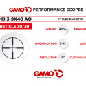 Spotting scope Gamo MD 3-9x40 AO
