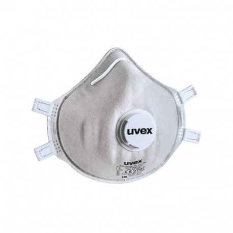 Face mask silv-Air classic Carbon 2320 FFP3, preformed mask with valve, grey, 3 pcs retail pack