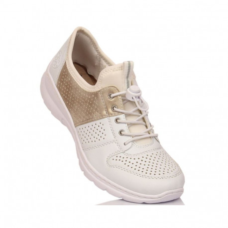 Comfortable Rieker W L3254-80 white shoes (38)
