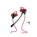 Wired headphones for gamers jack 3,5mm red