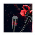 Wired headphones for gamers jack 3,5mm red