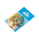 KUPO ELASTIC CABLE TIE 5" -10PCS MIXED COLOR