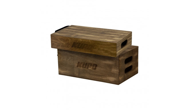 Kupo KAB-048BST Apple Box Set - Brown Stained Half & Full Apple Box set