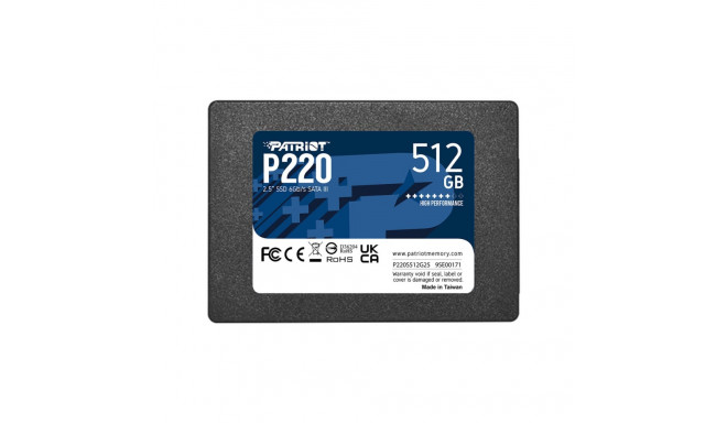 Cietais Disks Patriot Memory P220 512 GB SSD