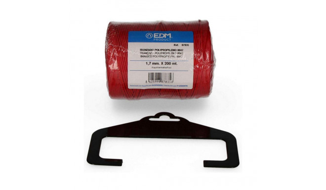Braided rope EDM 87835 Red polypropylene