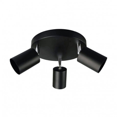 Ceiling Light EDM 32035 Black Metal 50 W Ø 20 x 9 x 14,6 cm GU10