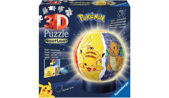 Ravensburger 3D Puzzle Ball Night Light Pokemon (72 pieces)