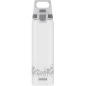 SIGG drinking bottle Total Clear One MyPlanet "Anthracite" 0.75L (transparent/grey, one-hand closure