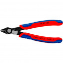 KNIPEX Electronic Super Knips 78 91 125, electronics pliers (red/blue, with opening spring and openi