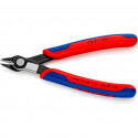 KNIPEX Electronic Super Knips 78 91 125, electronics pliers (red/blue, with opening spring and openi