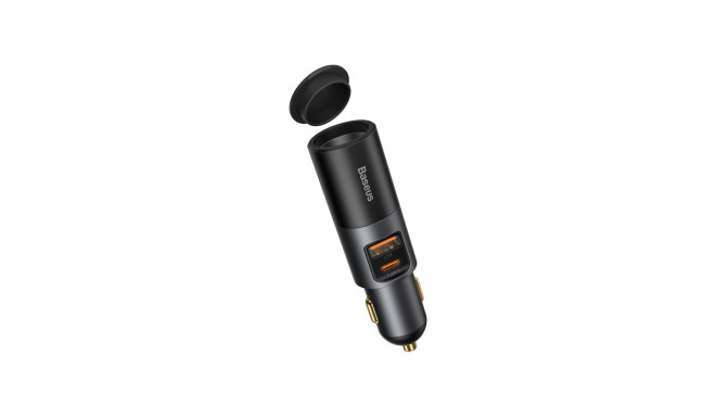Auto kiirlaadija sigaretisüütaja pordiga 12-24V 120W USB + USB-C, hall
