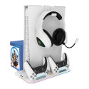 CANYON CS-5, PS5 Charger stand, with RGB light, 315*185*28mm, with 23CM+0.5cm cable, 475±10g, White