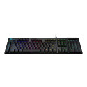 LOGITECH G815 LIGHTSYNC RGB Mechanical Gaming Keyboard - GL Clicky - CARBON - PAN - NORDIC